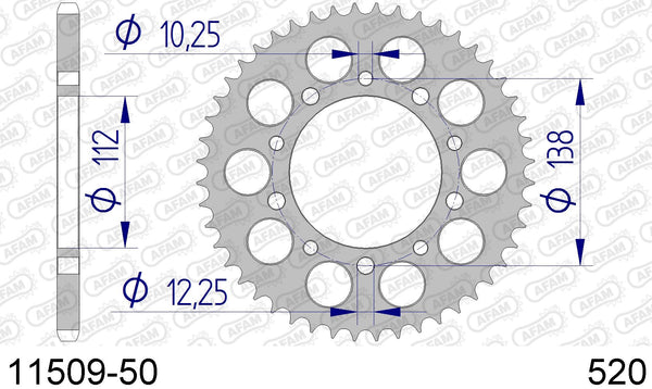 Corona AFAM 11509-50 in all. passo 520
