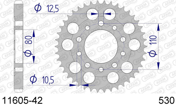 Corona AFAM 11605-42 in all. passo 530