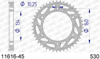 Corona AFAM 11616-45 in all. passo 530