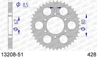Corona AFAM 13208-51 in all. passo 428
