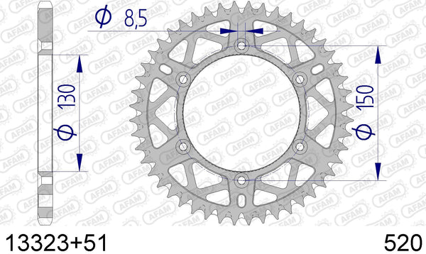 Corona AFAM 13323+51 in all. passo 520