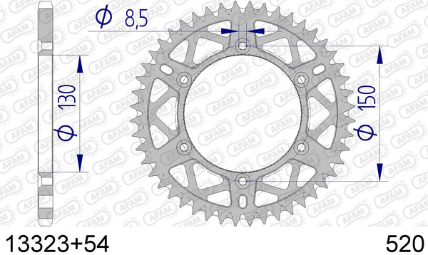 Corona AFAM 13323+54 in all. passo 520