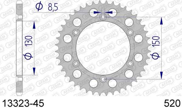 Corona AFAM 13323-45 in all. passo 520