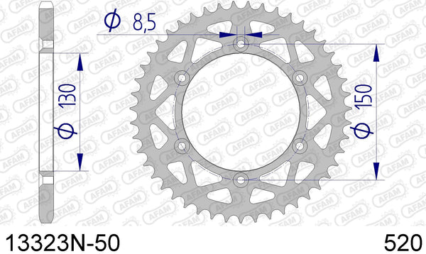 Corona AFAM 13323N-50 in all. passo 520