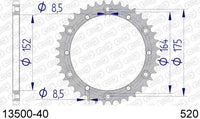 Corona AFAM 13500-40 in all. passo 520