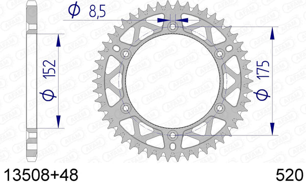 Corona AFAM 13508+48 in all. passo 520