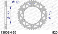 Corona AFAM 13508N-52 in all. passo 520