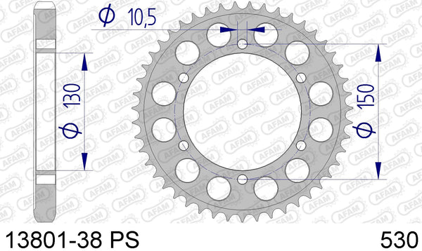 Corona AFAM 13801-38 PS in all. passo 530