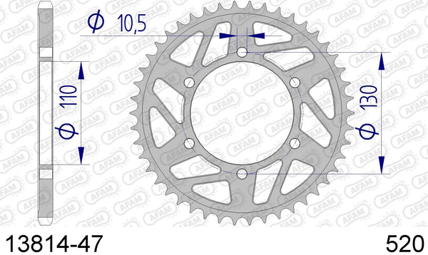 Corona AFAM 13814-47 in all. passo 520