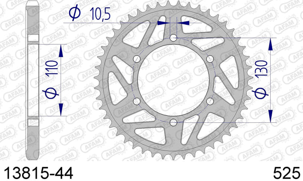 Corona AFAM 13815-44 in all. passo 525