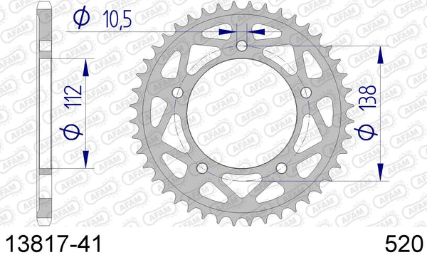 Corona AFAM 13817-41 in all. passo 520