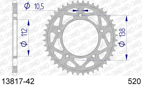 Corona AFAM 13817-42 in all. passo 520