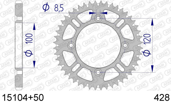 Corona AFAM 15104+50 in all. passo 428