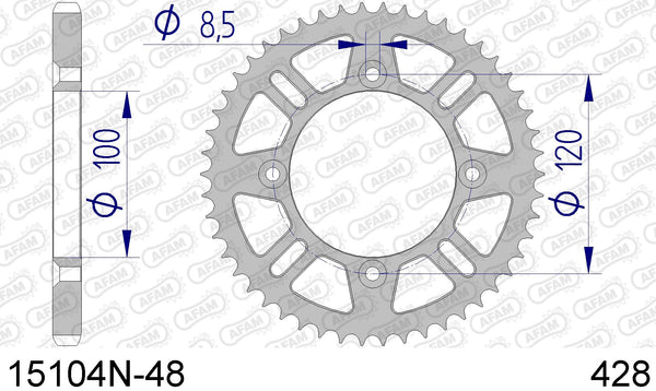 Corona AFAM 15104N-48 in all. passo 428