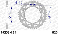 Corona AFAM 15206N-51 in all. passo 520