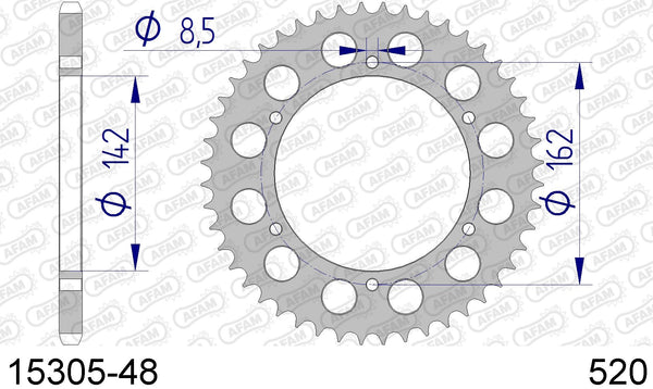 Corona AFAM 15305-48 in all. passo 520