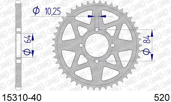 Corona AFAM 15310-40 in all. passo 520