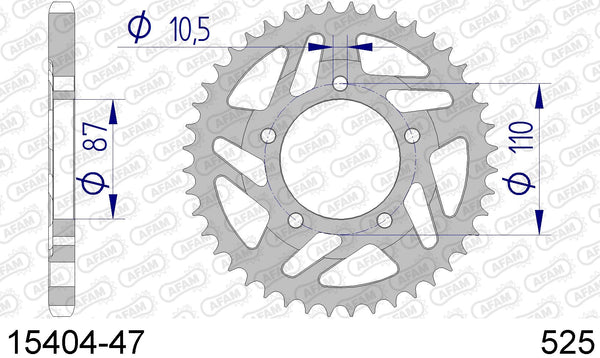 Corona AFAM 15404-47 in all. passo 520