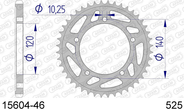 Corona AFAM 15604-46 in all. passo 525