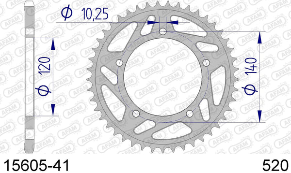 Corona AFAM 15605-41 in all. passo 520