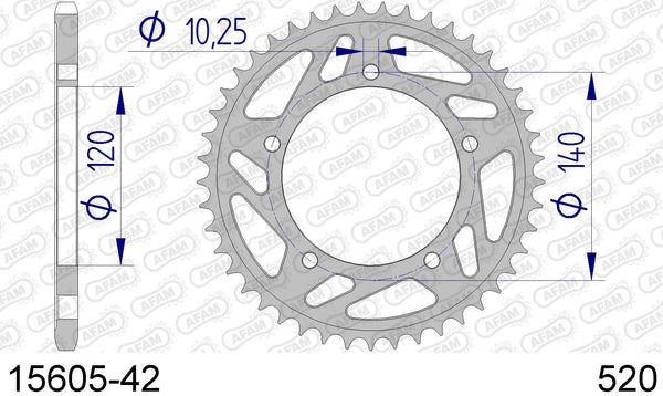 Corona AFAM 15605-42 in all. passo 520