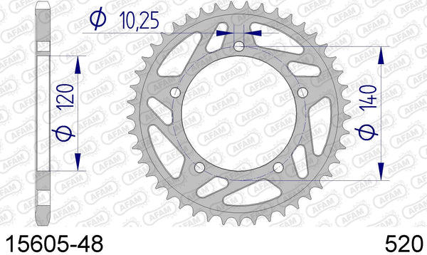 Corona AFAM 15605-48 in all. passo 520