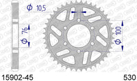 Corona AFAM 15902-45 in all. passo 530