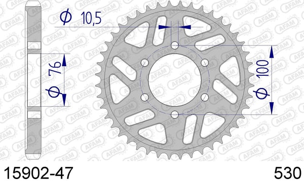 Corona AFAM 15902-47 in all. passo 530