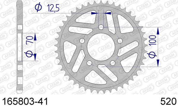 Corona AFAM 165803-41 in all. passo 520