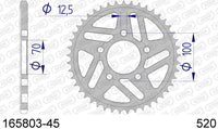 Corona AFAM 165803-45 in all. passo 520