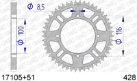 Corona AFAM 17105+51 in all. passo 428