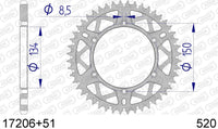 Corona AFAM 17206+51 in all. passo 520
