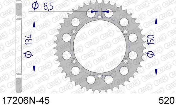 Corona AFAM 17206N-45 in all. passo 520