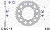 Corona AFAM 17500-43 in all. passo 520