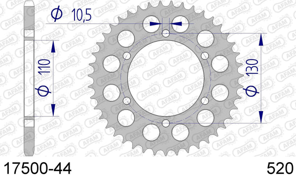 Corona AFAM 17500-44 in all. passo 520