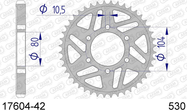 Corona AFAM 17604-42 in all. passo 530