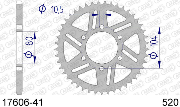 Corona AFAM 17606-41 in all. passo 520