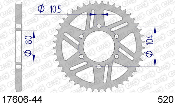 Corona AFAM 17606-44 in all. passo 520