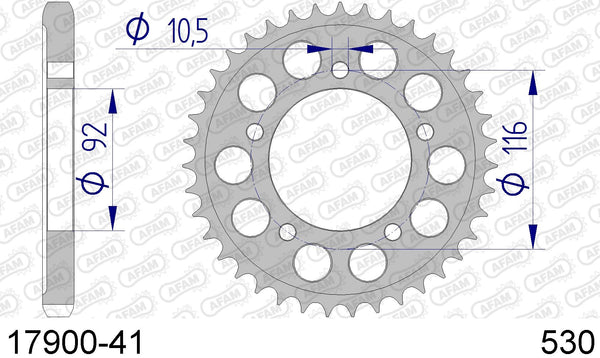 Corona AFAM 17900-41 in all. passo 530