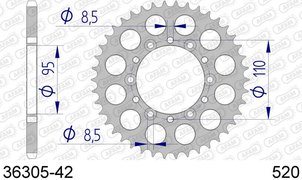 Corona AFAM 36305-42 in all. passo 520