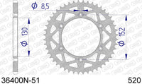 Corona AFAM 36400N-51 in all. passo 520