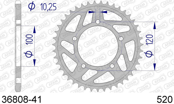 Corona AFAM 36808-41 in all. passo 520