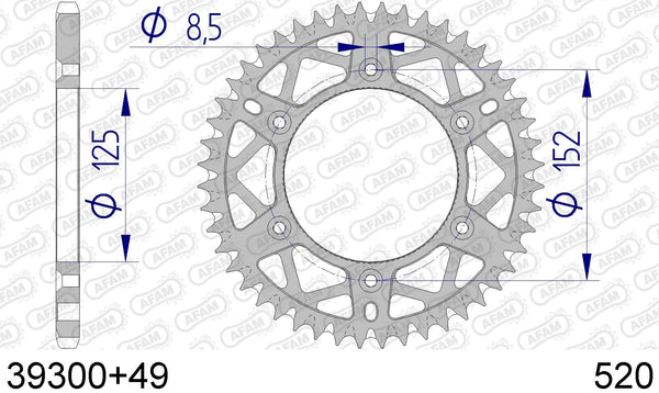 Corona AFAM 39300+49 in all. passo 520