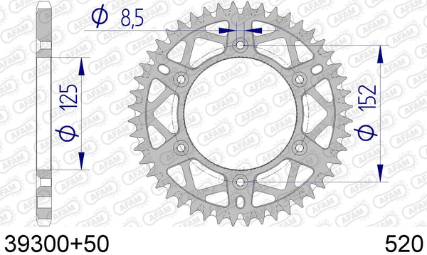 Corona AFAM 39300+50 in all. passo 520