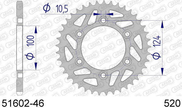 Corona AFAM 51602-46 in all. passo 520