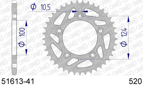 Corona AFAM 51613-41 in all. passo 520