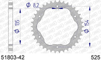 Corona AFAM 51803-42 in all. passo 525