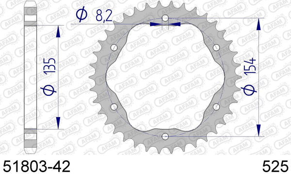 Corona AFAM 51803-42 in all. passo 525