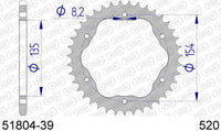Corona AFAM 51804-39 in all. passo 520