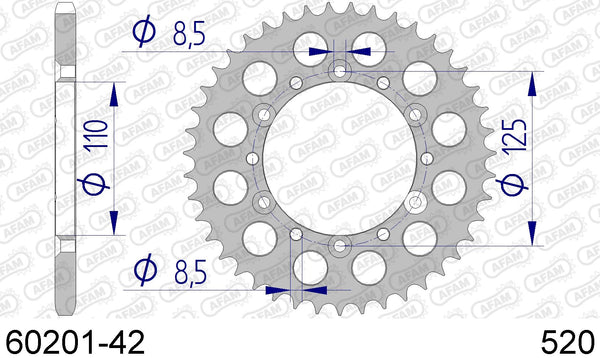 Corona AFAM 60201-42 in all. passo 520